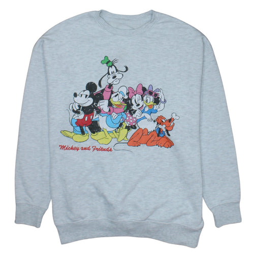 Primark Disney 100 Women’s Grey Pullover Sweatshirt XS Mickey & Friends Print