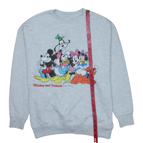 Primark Disney 100 Women’s Grey Pullover Sweatshirt XS Mickey & Friends Print