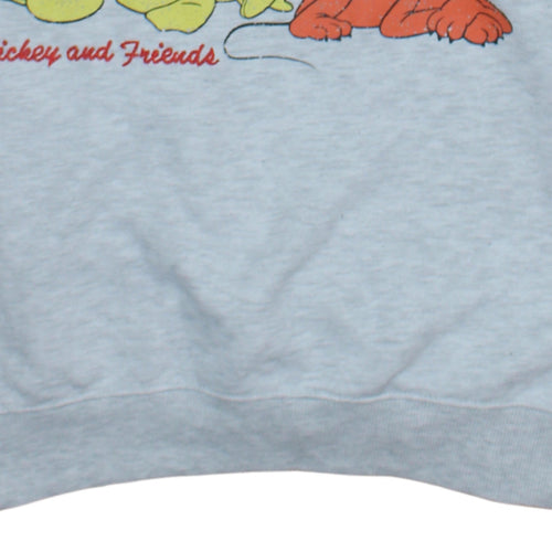Primark Disney 100 Women’s Grey Pullover Sweatshirt XS Mickey & Friends Print