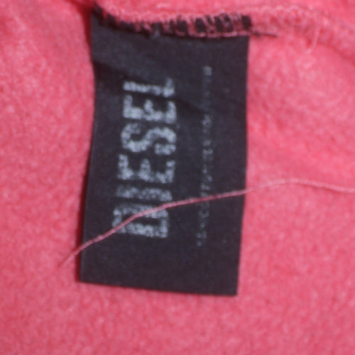 Diesel Womens Pink Pullover Hoodie Small Cotton Blend Casual