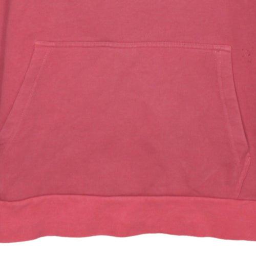 Diesel Womens Pink Pullover Hoodie Small Cotton Blend Casual