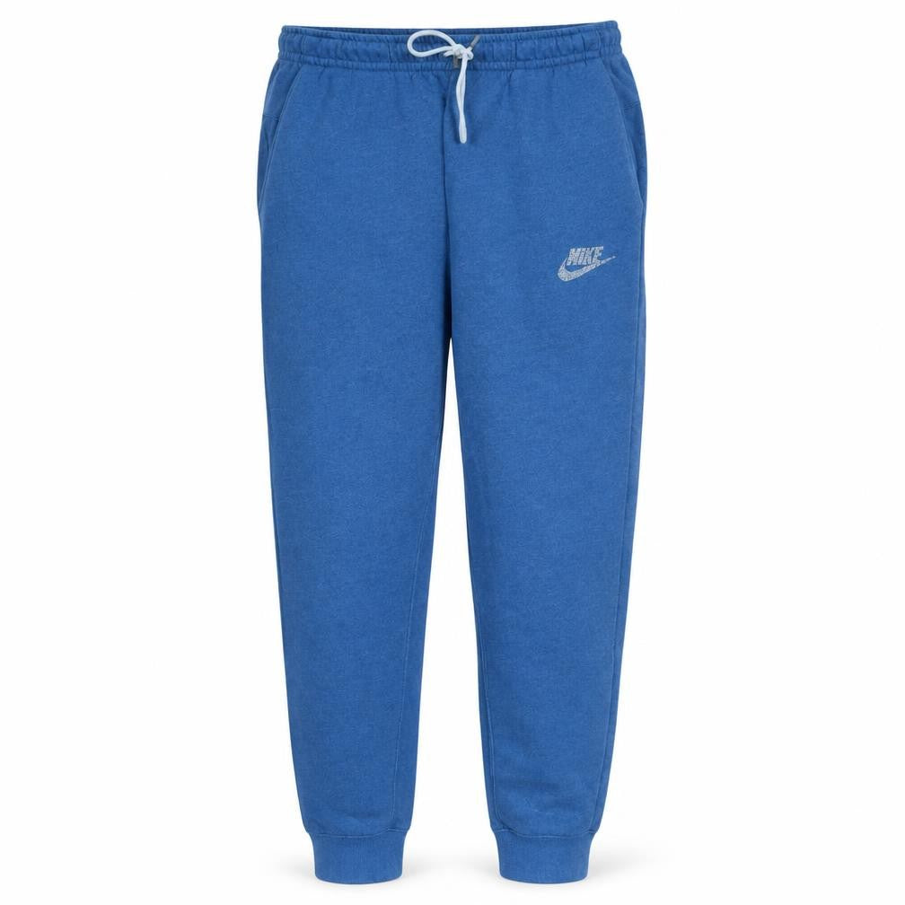 Front view of Nike Men's Blue Jogger Trousers L Regular Fit Fleece