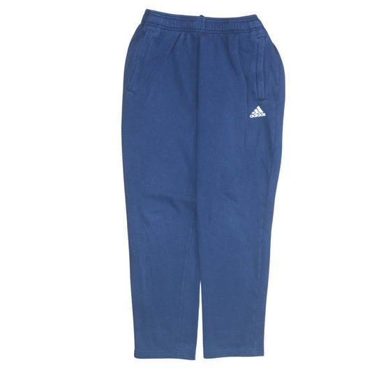 Adidas Men's Blue Regular Fit Fleece Sweatpants L