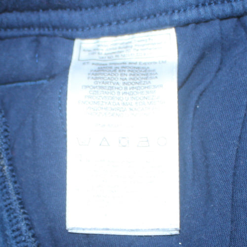 Adidas Men's Blue Regular Fit Fleece Sweatpants L