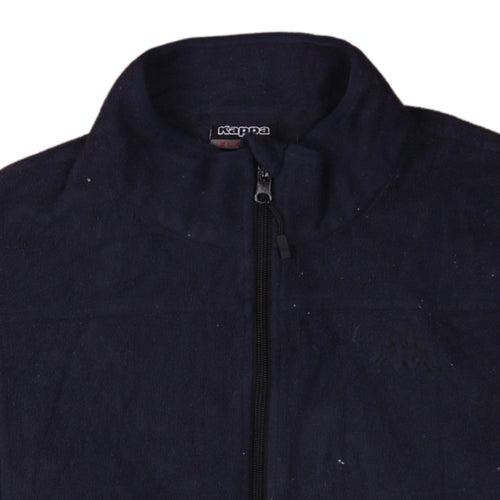 Kappa Men's Blue Fleece Full Zip Jacket XL Sports Casual