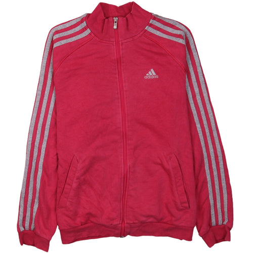 Adidas Girls Pink Full Zip Sweatshirt Jacket 11-12 Years Sportswear