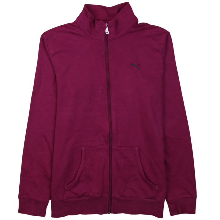 Puma Womens Purple Full Zip Sweatshirt Size 12 Classic Fit