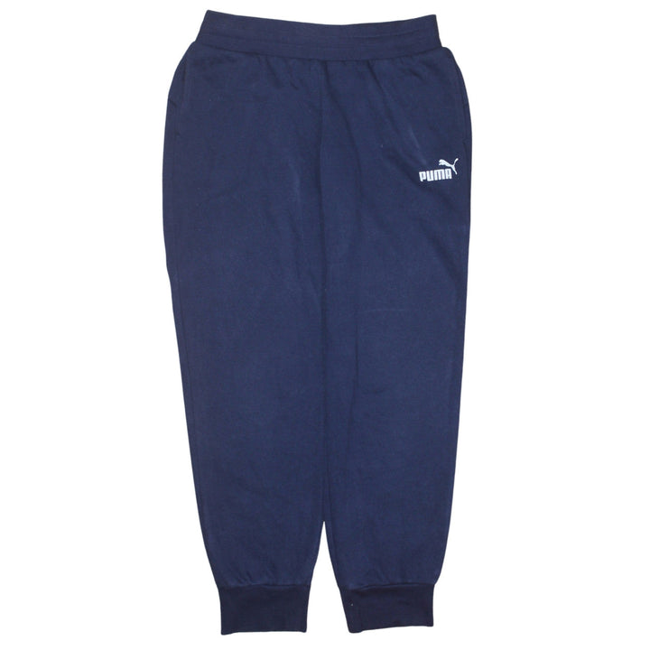 Puma Men's Blue Cotton Blend Sweatpants Size S Regular Fit