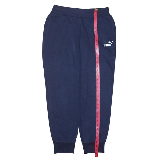 Puma Men's Blue Cotton Blend Sweatpants Size S Regular Fit