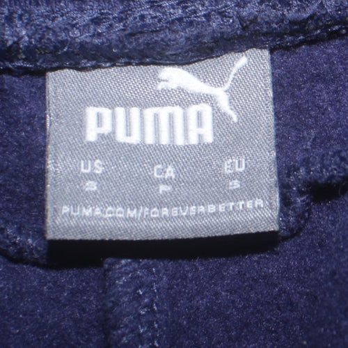 Puma Men's Blue Cotton Blend Sweatpants Size S Regular Fit