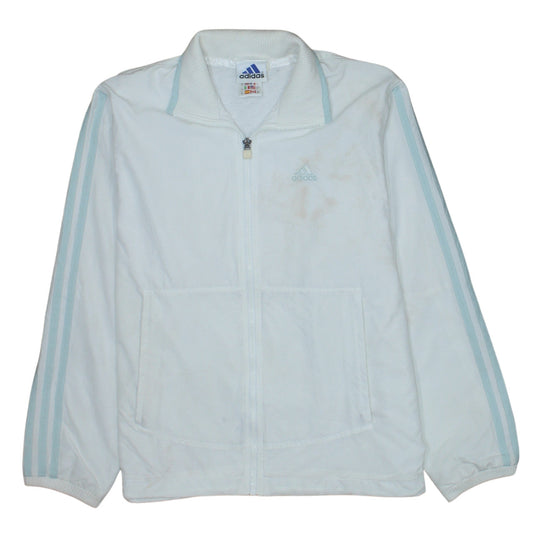 Adidas Women’s White Size 10 Full Zip Sports Jacket