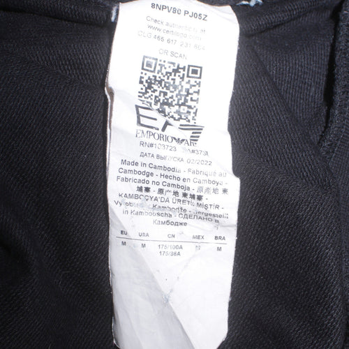Emporio Armani EA7 Men's Black Full Zip Hoodie Size M