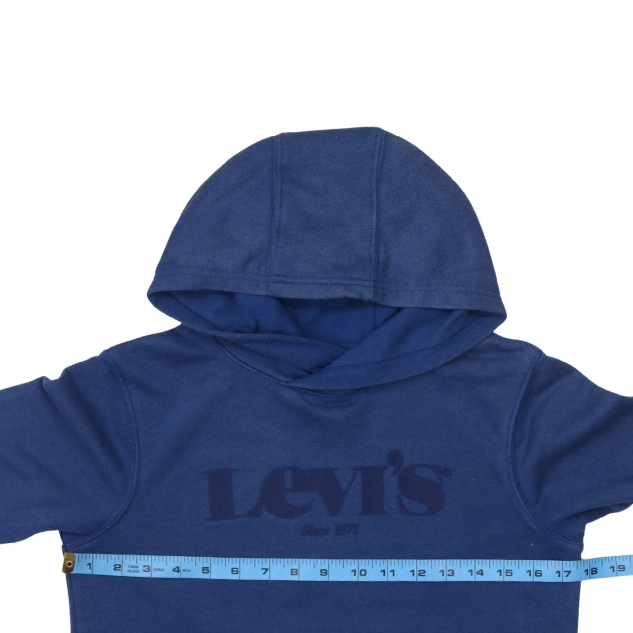 Levi's Boys Blue Pullover Hoodie 14 Years Cotton Blend Logo Design