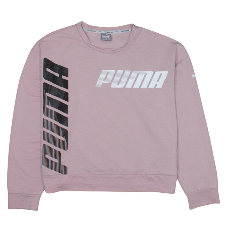 Puma Women's Pink XL Crew Neck Pullover Sweatshirt