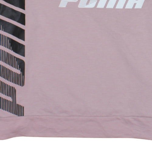 Puma Women's Pink XL Crew Neck Pullover Sweatshirt