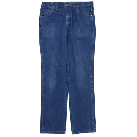 Wrangler Men's Blue Denim Straight Jeans 32x32 Regular Fit
