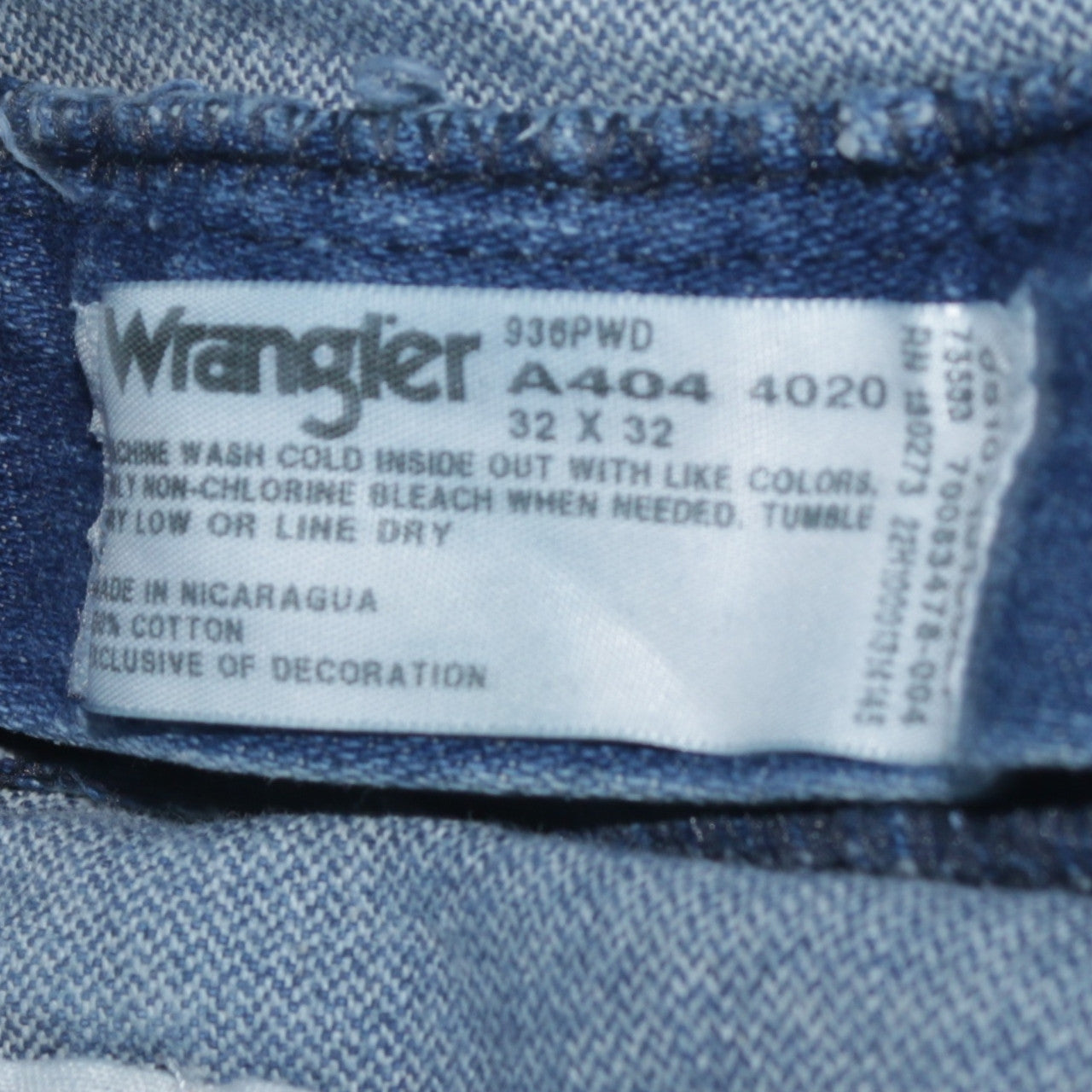 Wrangler Men's Blue Denim Straight Jeans 32x32 Regular Fit