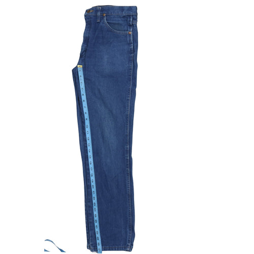 Wrangler Men's Blue Denim Straight Jeans 32x32 Regular Fit
