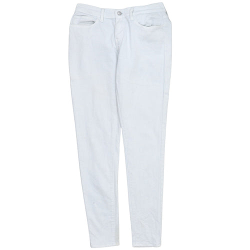 Levi's Womens White 710 Super Skinny Stretch Jeans Size 28
