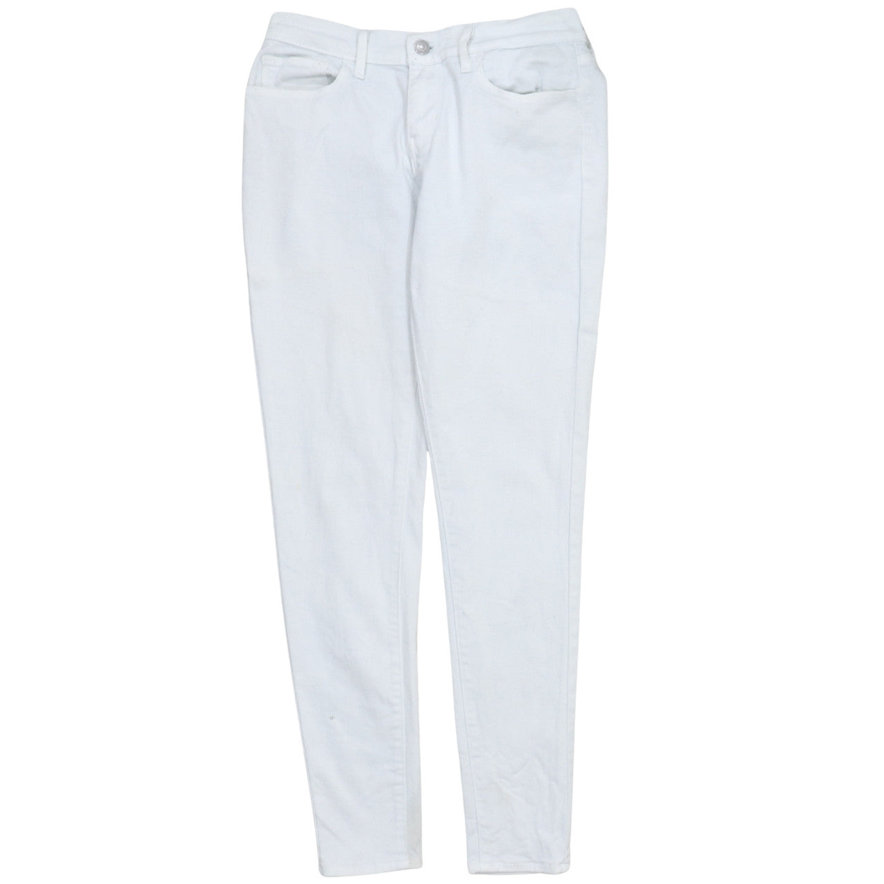 Levi's Womens White 710 Super Skinny Stretch Jeans Size 28