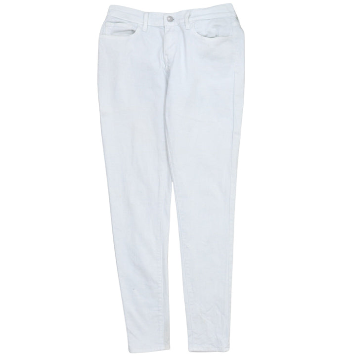Levi's Womens White 710 Super Skinny Stretch Jeans Size 28