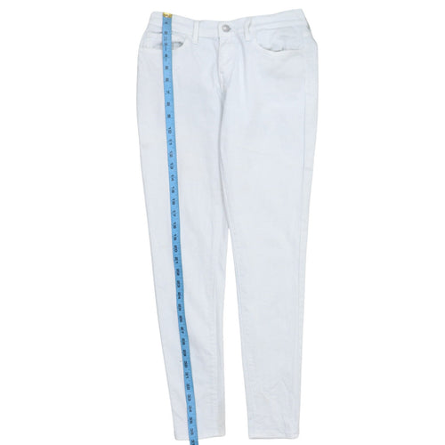 Levi's Womens White 710 Super Skinny Stretch Jeans Size 28