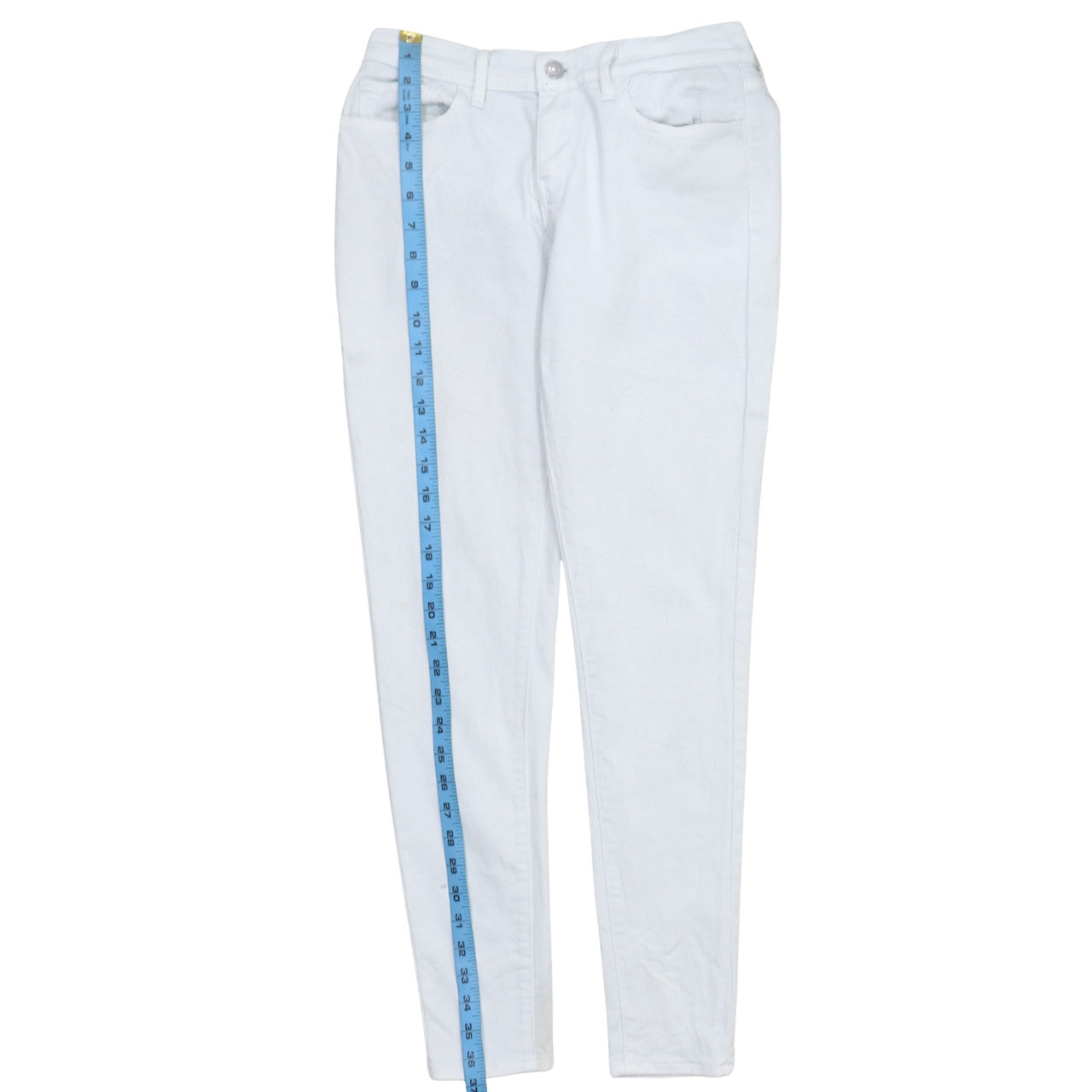 Levi's Womens White 710 Super Skinny Stretch Jeans Size 28