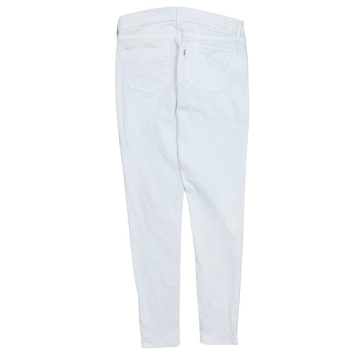 Levi's Womens White 710 Super Skinny Stretch Jeans Size 28