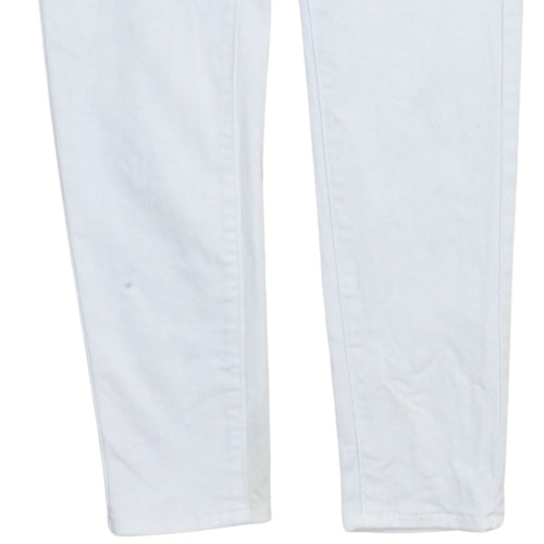 Levi's Womens White 710 Super Skinny Stretch Jeans Size 28