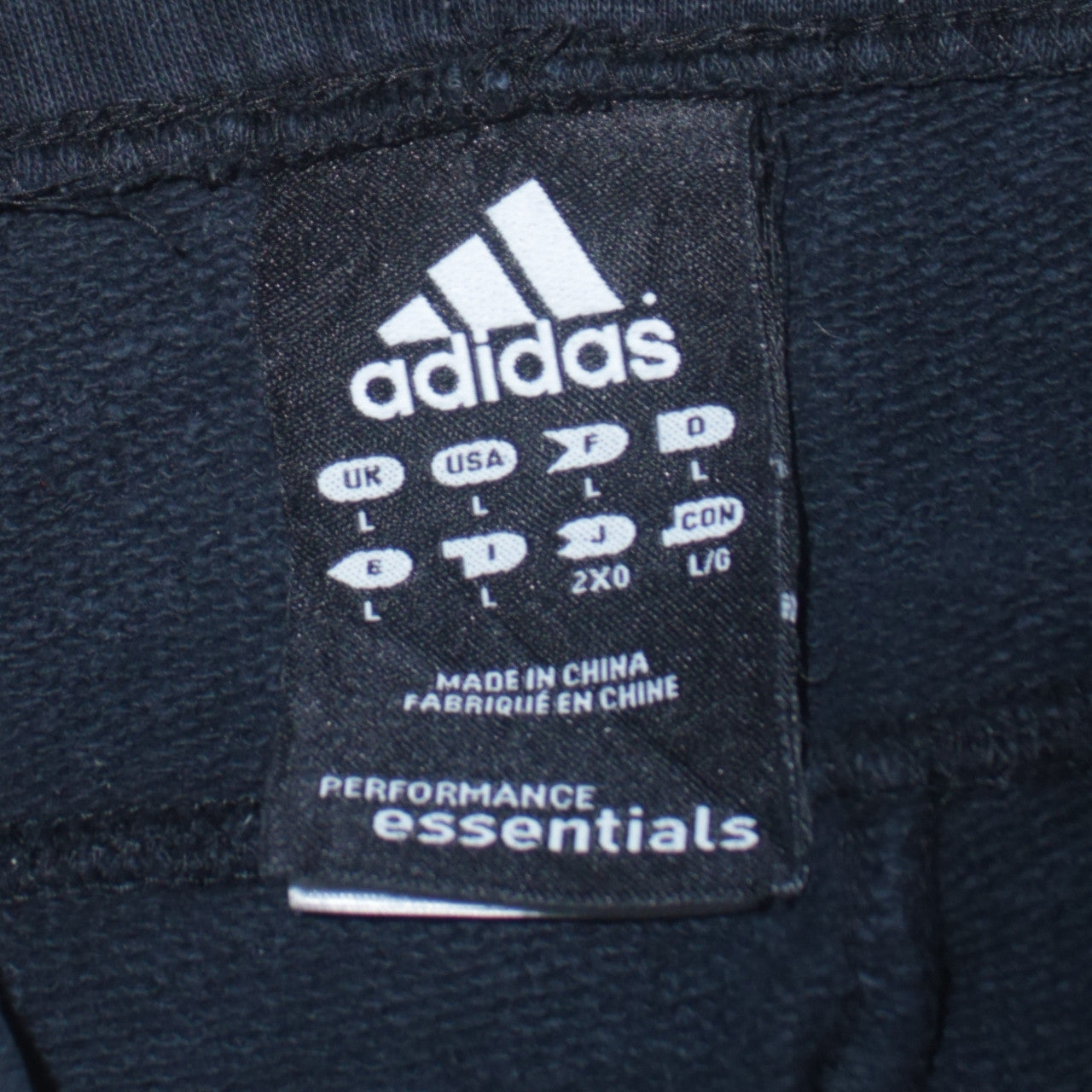 Adidas Men’s Black Performance Essentials Sweatpants L