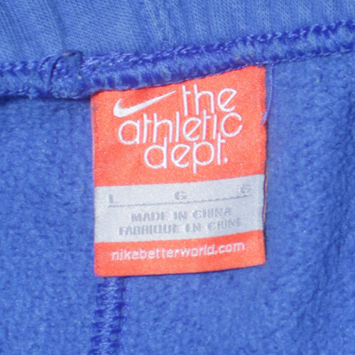 Nike Men's Blue Fleece Sweatpants Regular Fit L