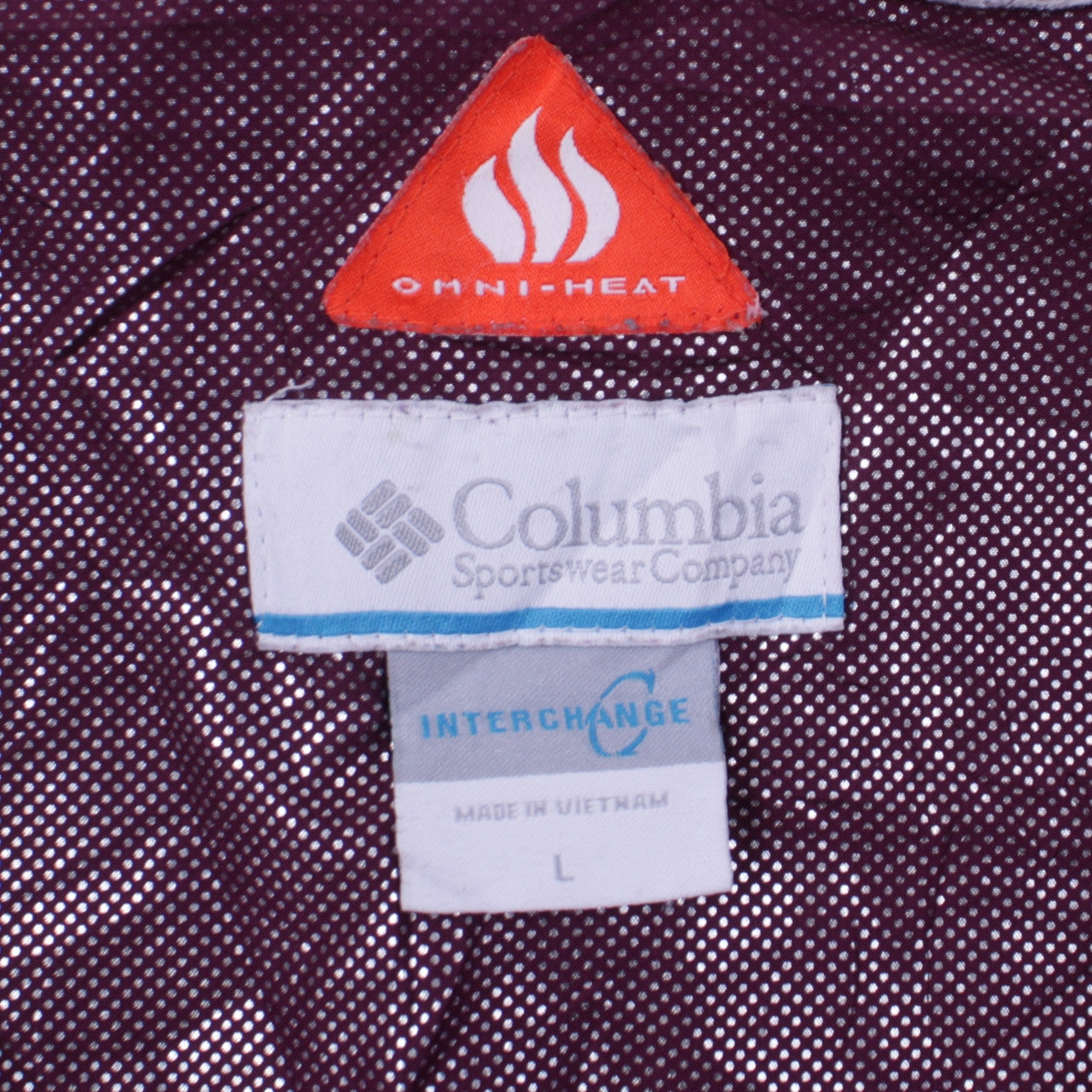 Columbia Women Purple Insulated Omni-Heat Puffer Jacket Size L