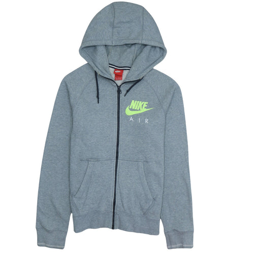 Nike Air Men's Grey Full Zip Hoodie S Sportswear Fleece