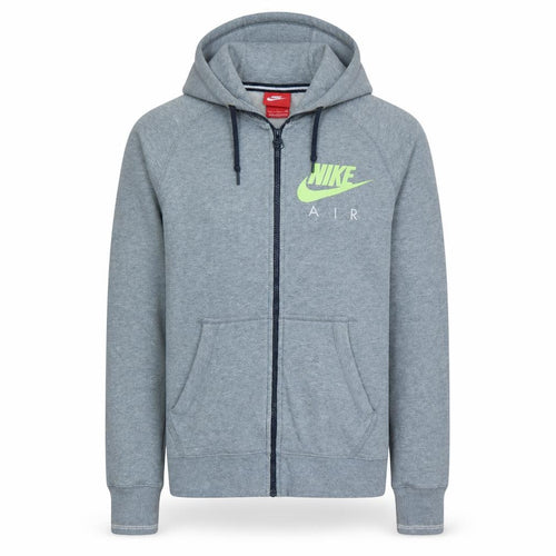 Nike Air Men's Grey Full Zip Hoodie S Sportswear Fleece