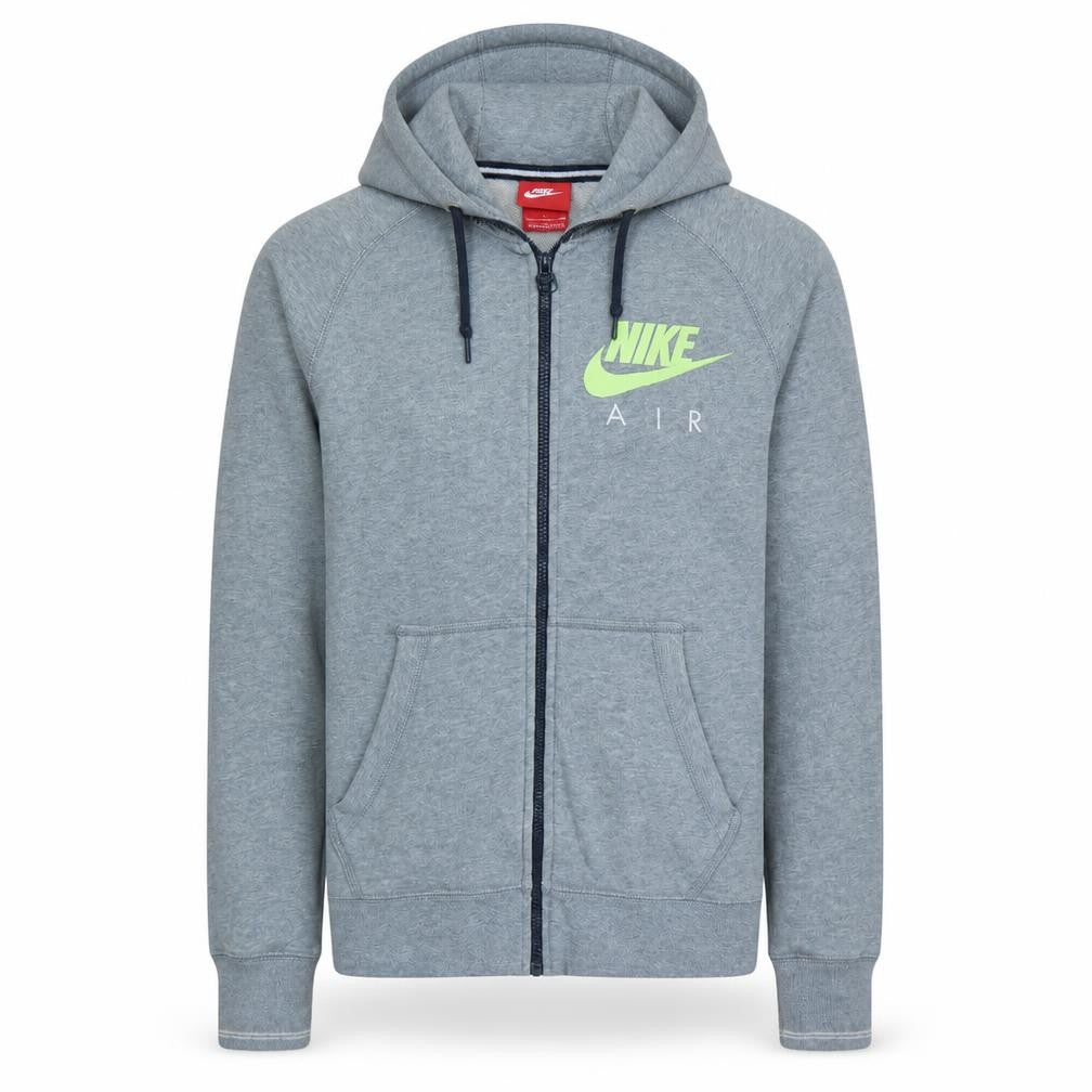 Nike Air Men's Grey Full Zip Hoodie S Sportswear Fleece