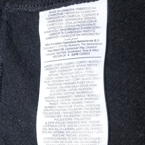 Nike Men's Black Jogger Sweatpants Fleece Lined M