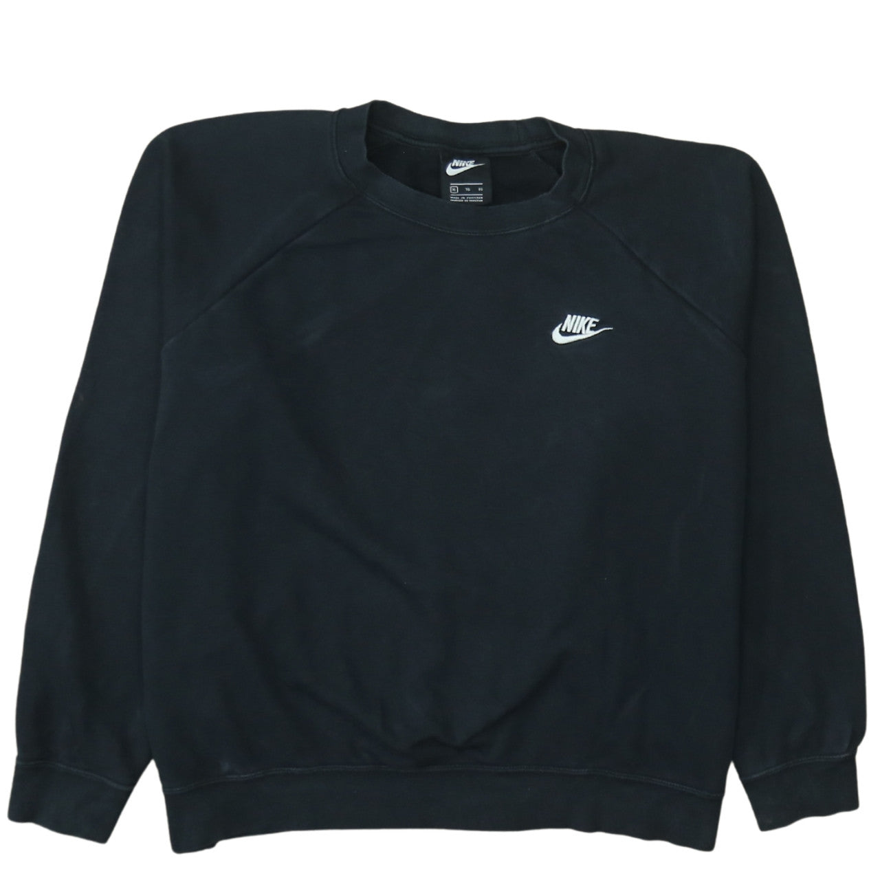 Nike Women Black XL Pullover Sweatshirt Crew Neck Logo Detail