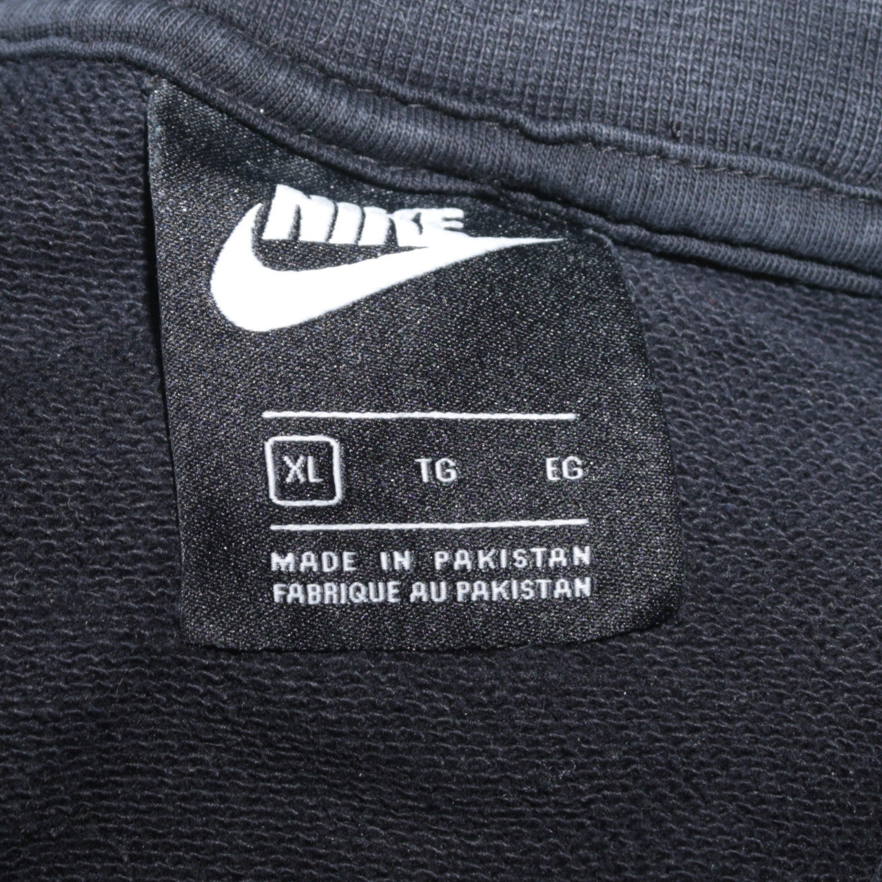 Nike Women Black XL Pullover Sweatshirt Crew Neck Logo Detail