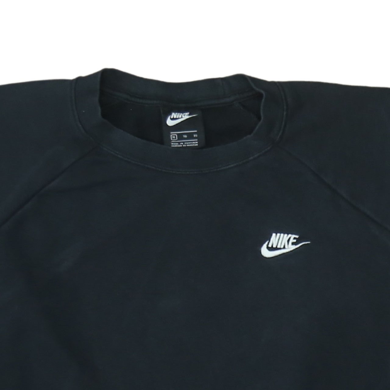 Nike Women Black XL Pullover Sweatshirt Crew Neck Logo Detail