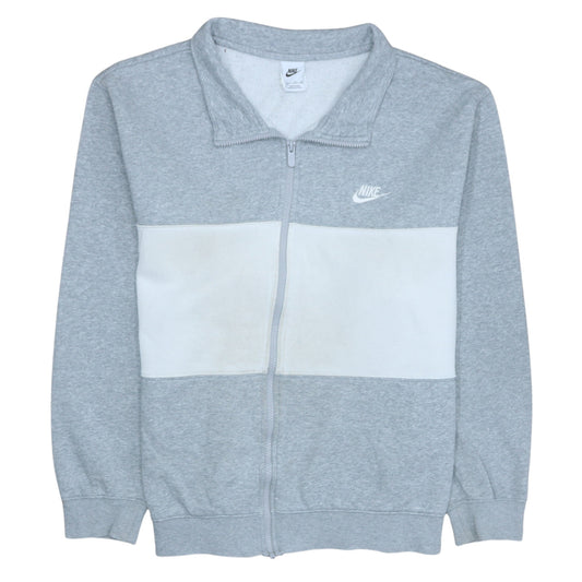 Nike Mens Grey Full Zip Sports Sweatshirt 2XL Regular Fit