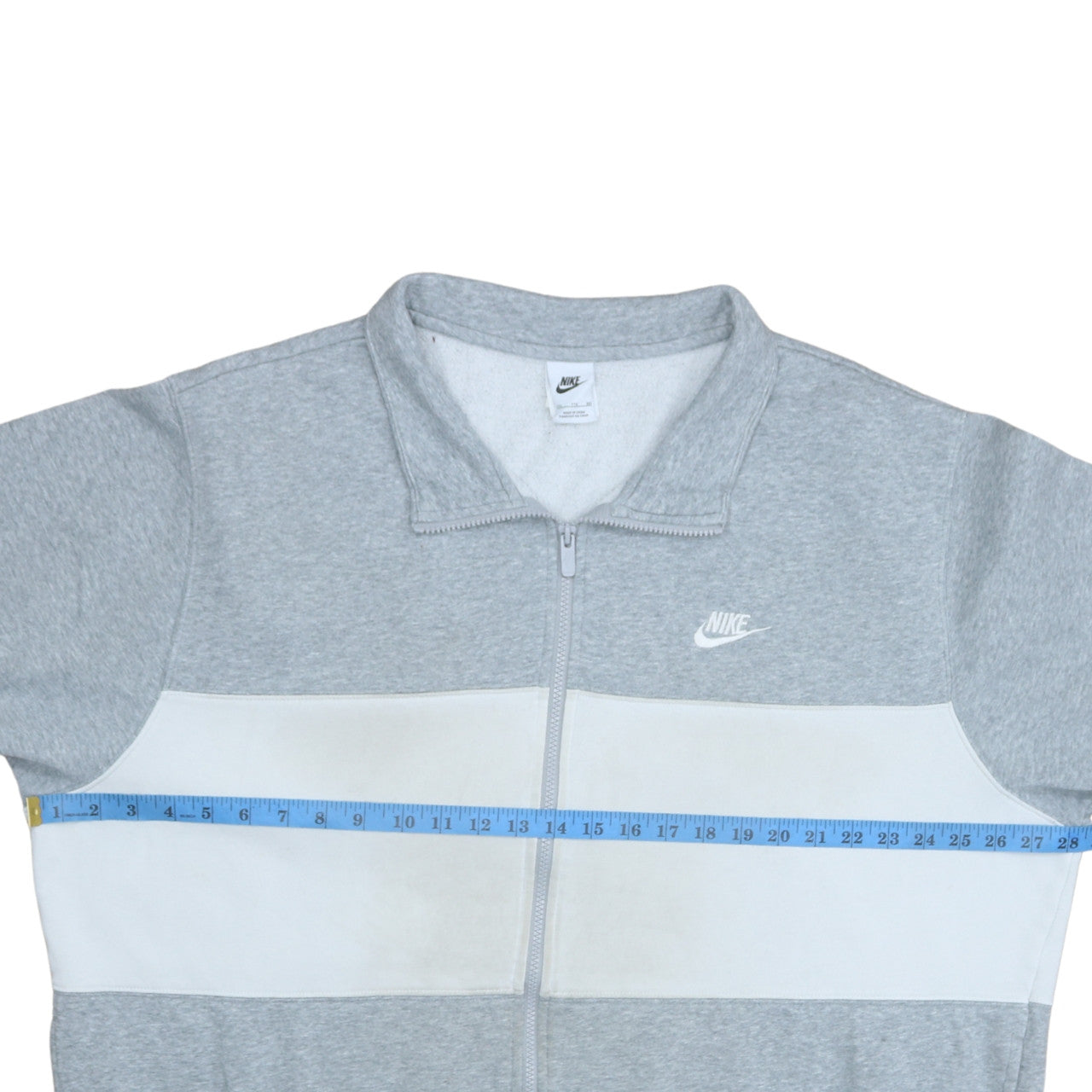 Nike Mens Grey Full Zip Sports Sweatshirt 2XL Regular Fit