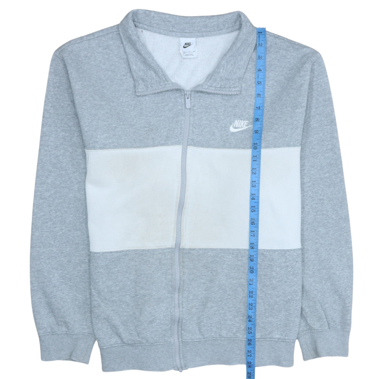 Nike Mens Grey Full Zip Sports Sweatshirt 2XL Regular Fit