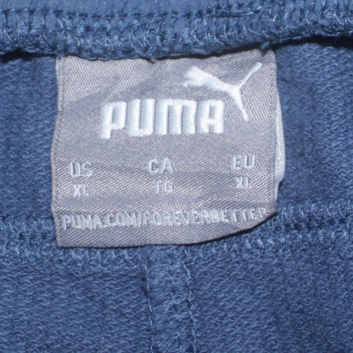 Puma Men Blue XL Jogger Trousers Regular Fit Casual Pants