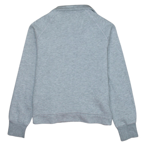Adidas Womens Grey Full Zip Sweatshirt Size 12 Classic Fit