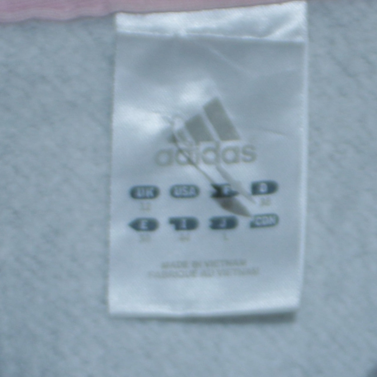 Adidas Womens Grey Full Zip Sweatshirt Size 12 Classic Fit