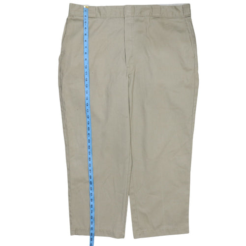 Dickies Men's Beige Chino Work Trousers Size 42x30 Regular Fit
