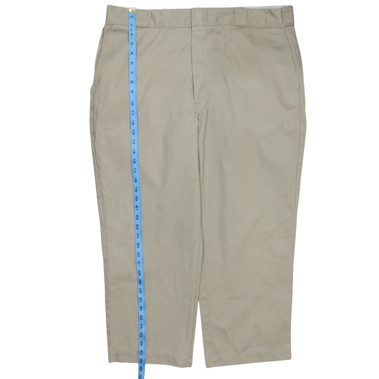 Dickies Men's Beige Chino Work Trousers Size 42x30 Regular Fit