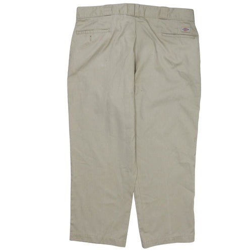 Dickies Men's Beige Chino Work Trousers Size 42x30 Regular Fit