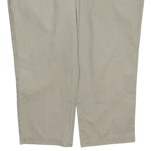 Dickies Men's Beige Chino Work Trousers Size 42x30 Regular Fit