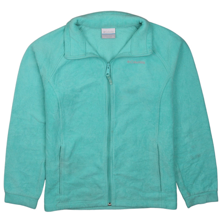 Columbia Womens Blue Fleece Jacket XL Full Zip Warm Casual Coat